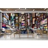 Times Square Illustration Wallpaper Wall Mural