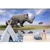 Rhino Wallpaper Wall Mural