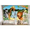 Cartoon Safari Wallpaper Wall Mural