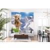 3D Mountain Cow Wallpaper Wall Mural