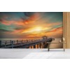 Sunset Pier Wallpaper Wall Mural