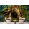 Magical Tree Door Wallpaper Wall Mural