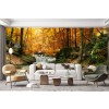 Autumn Forest River Wallpaper Wall Mural