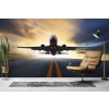 Plane Taking Off Wallpaper Wall Mural