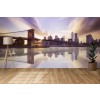 Brooklyn Bridge Reflection Wallpaper Wall Mural