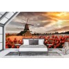 Dutch Windmill Wallpaper Wall Mural