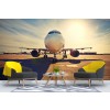 Taxiing Plane Wallpaper Wall Mural