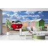 Surf Hut Campervan Wallpaper Wall Mural