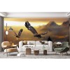 Diving Eagle Wallpaper Wall Mural