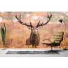 Red Stag Wallpaper Wall Mural