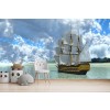 Vintage Ship Wallpaper Wall Mural