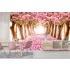 Romantic Pink Trees Wallpaper Wall Mural
