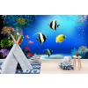 Coral Reef Fish In Blue Ocean Wallpaper Wall Mural