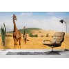 Giraffes On Safari Wallpaper Wall Mural