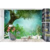 Enchanted Forest Spring Fairytale Wallpaper Wall Mural