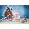 Gingerbread House Christmas Wallpaper Wall Mural