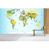 World Map Wallpaper Wall Mural