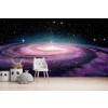 Purple Galaxy Spiral Outer Space Wallpaper Wall Mural