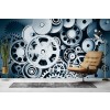 Gears Technology Metal Wallpaper Wall Mural