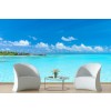 Tropical Paradise Blue Ocean Wallpaper Wall Mural