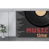 Music Time Vinyl Record Wallpaper Wall Mural