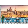 Cathedral Malta City Skyline Wallpaper Wall Mural
