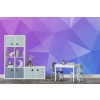 Purple Geometric Abstract Wallpaper Wall Mural