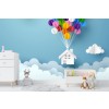 Balloon House In The Clouds Wallpaper Wall Mural