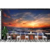 Ocean Waves Shore Sunset Wallpaper Wall Mural