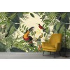 Jungle Birds Bright Wall Mural by Andrea Haase