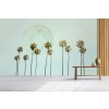 Palm Trees Moon Rug Wall Mural by Andrea Haase