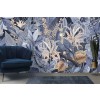 Parrot King Blue Wall Mural by Andrea Haase