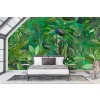 Peacock Jungle Green Wall Mural by Andrea Haase