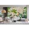 Tropical Jungle with Birds Wall Mural by Andrea Haase