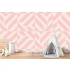 Abstract Pattern Pink Wall Mural by Blue Banana