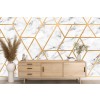 Gold Marble Geo Wall Mural by Blue Banana