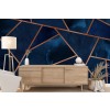 Navy & Copper Geo Wall Mural by Blue Banana