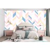 Pastel Chevron Wall Mural by Blue Banana