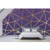 Purple & Gold Geo Wall Mural by Blue Banana