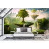 Floating Islands Wall Mural by Elena Dudina