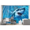 Great White Shark II Wall Mural by Jerry Lofaro