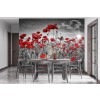 Idyllic Field of Poppies Wall Mural by Melanie Viola