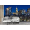 Boston Evening Skyline Wall Mural by Melanie Viola