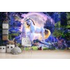 Moonlight Unicorn Wall Mural by David Penfound