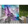 Pop Art Eiffel Tower Wall Mural by Melanie Viola