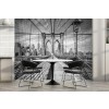 New York City Brooklyn Bridge Wall Mural by Melanie Viola