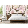 Pretty Pink Peonies Wall Mural by Uta Naumann