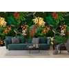 Tropical Palms & Flowers Wall Mural by Uta Naumann