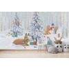 Christmas Critters Wall Mural by Emily Adams