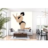 Dancing Queen - Black Wall Mural by Boris Draschoff